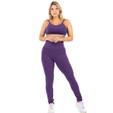 Imagem de Conjunto Roupa De Academia Zero Transparencia Texturizado - HYPE MODAS