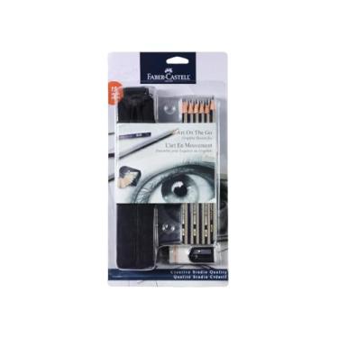 Imagem de Faber-Castell Creative Studio Art On-The-Go Graphite Sketch Set – 15 Sketching Pencils and Accessories