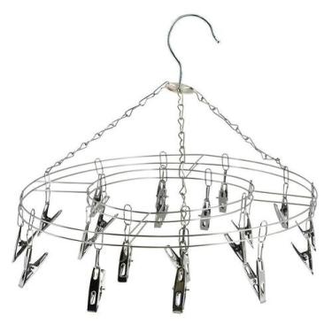 Imagem de Varal Lingerie 20 Prendedor 36Cm Inox - Wincy Casa