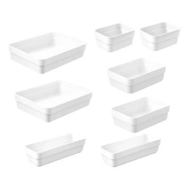Imagem de Kit 8 Organizador Gavetas Para Armário Cozinha Quarto Cores (OL 100-OL