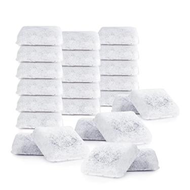 Imagem de Pacote com 24 filtros de substituição compatíveis com Petmate Mason, Petmate Replendish, Mason Gravity Pet Fountains - Filtros dispensadores de fonte de água para cães/gatos