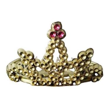 Imagem de Kit Com 40 Unidades De Mini Coroa De Princesa Dourada Pente - Lynx 