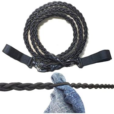 Imagem de AUXPhome Varal de Roupas com Cabo Tri-Trançado, Corda de Secagem de Roupas Varal de Viagem Portátil para Lavanderia Interna e Externa, Varal À Prova de Vento, Cabide para Viagens de Acampamento e Uso