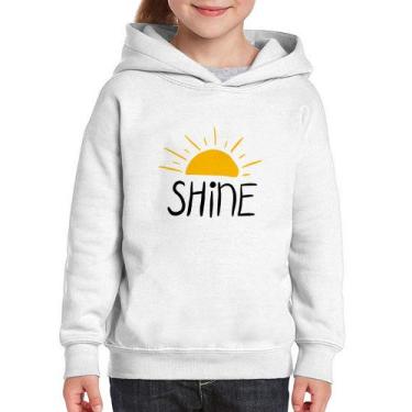 Imagem de Moletom Infantil Shine - Foca na Moda, Branco, 12