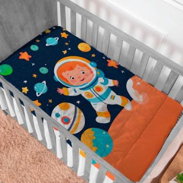 Imagem de Edredom Cobertor Bebê Berço Americano Estampado Sublimado 1m X 1.5m - 