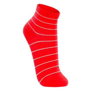 Imagem de Meia Cano Curto Lupo 04570-357 Feminina Estampada Algodão T. 34/39, 34