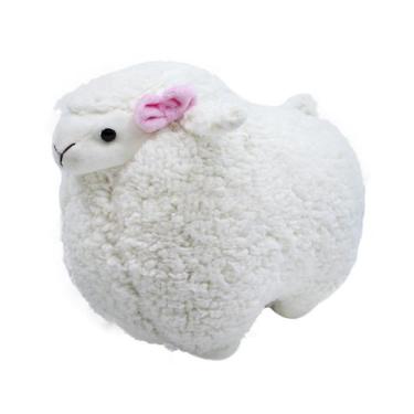 Imagem de Ovelha Em Pé Com Laço Na Orelha 21cm Pelúcia - Fofy Toys