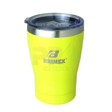 Imagem de Copo Térmico com Tampa Brimex Inox 330ml Chopp, Cerveja ou Café Várias