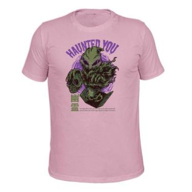 Imagem de Camiseta Plus Size 100% Algodão Tecido Macio Haunter - Surprass, Rosa,