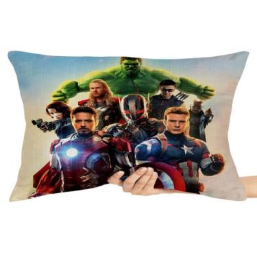 Imagem de Capa Travesseiro fronha com ziper 50x70  super herois início - Empório