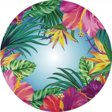 Imagem de Painel De Festa Redondo 1,50x1,50 -  Farofa Tropical Colorido 010 - Vi