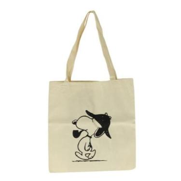 Imagem de Bolsa Ecobag 100% algodão Estampa SNOOPY SMOK - CARIOCA MAIS