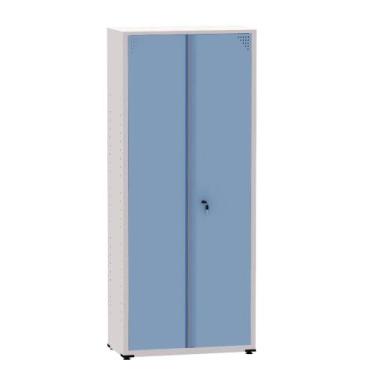 Imagem de Armário de Aço Montável Econômico Ap409sl Pandin 1,93 m Cinza e Azul D