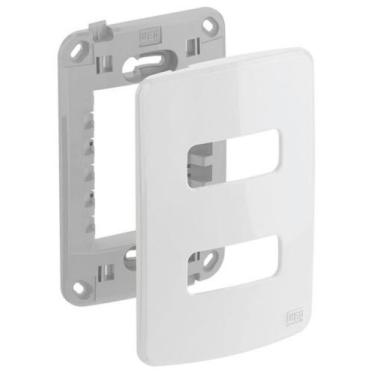 Imagem de Placa 4x2 de 2 Posições + Suporte - Composé - WEG, Branco