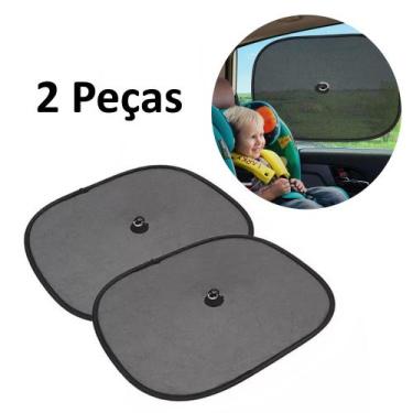 Imagem de 2pçs Protetor Solar Tela Infantil Bebê Para Carro C/ Ventosa - Aliança