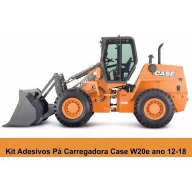Imagem de Kit Adesivo Case W20e Pá Carregadeira 2012 A 2018 - SPTS