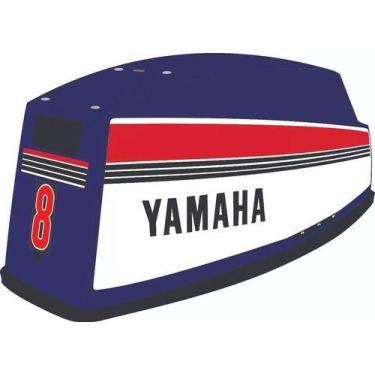 Imagem de Kit Adesivo Faixa Motor De Popa Yamaha Hp 8b 80 A 87 - SPTS