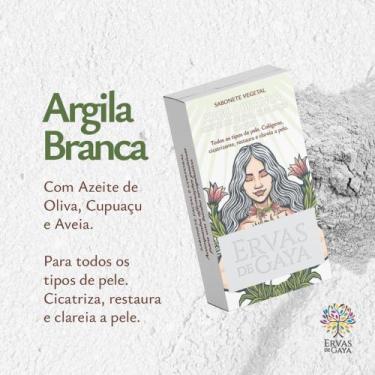 Imagem de Sabonete vegetal argila branca - ERVAS DE GAYA