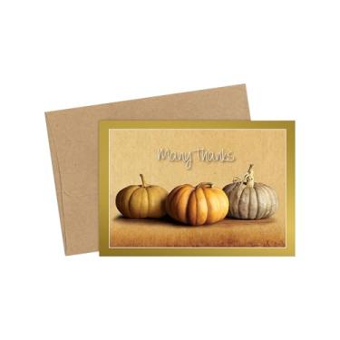 Imagem de Great Papers! Fall Pumpkins Cartão de agradecimento e Envelopes Kraft 12,4 cm x 9 cm dobrados, 50 unidades (2019092)