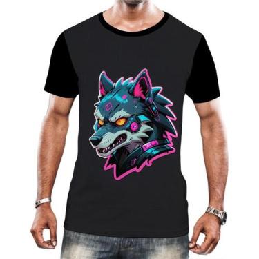 Imagem de Camiseta Camisa Tshirt Animais Cyberpunk Lobos Matilha HD 2 - Enjoy Sh