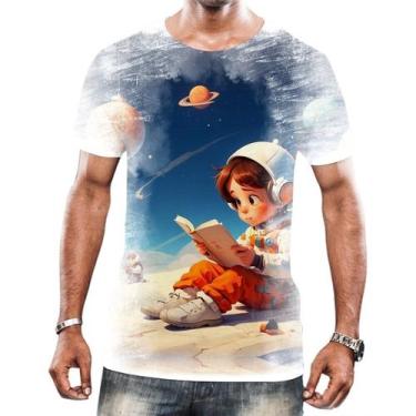 Imagem de Camiseta Camisa Crianças Astronautas Planetas Galáxias 3 - Enjoy Shop,