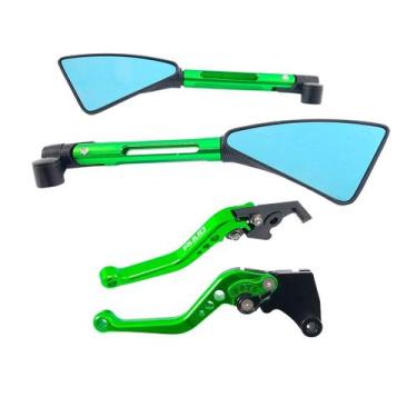 Imagem de Manete Esportivo Retrovisor Moto NXR Bros 125 150 160 freio lona - Ruu