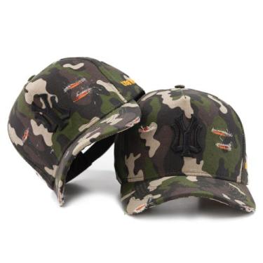 Imagem de Boné Camuflado Masculino Feminino Com Design Rasgado Use Young, Camufl