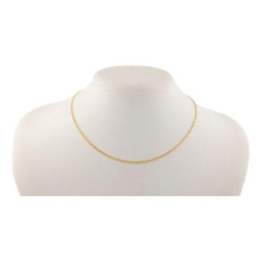 Imagem de Colar Masculino Ouro 18k Grumet Diamantada 2.2 50 Cm Maciça - JOIE JOI