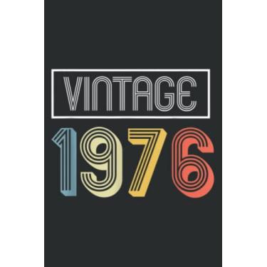 Imagem de Vintage 1976 Birthday Meme: FLOWER JOURNAL: 6" x 9", 110 Pages, Lined Writing Notebook, White Lined Paper, Journal Notes for Memos, Meetings, ... Artists, and Students.