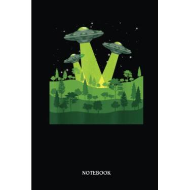 Imagem de Alien Notebook: Galaxy Ufo Abduction Sci Fi Alien Extraterrestrial Ufo | Alien Journal, Lined Journal Ufo, Ufo Journal, Lined Journal Alien, Size 6 X 9", 120 Pages.