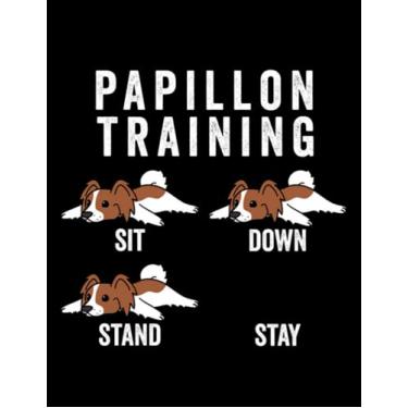 Imagem de Papillon Papillon Training: Amazing Design Notebook 8.5 x 11 Inches 100 Pages