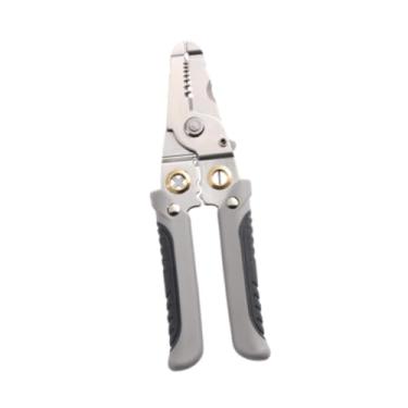 Imagem de Ｂｅｓｇａ Cortador de descascador de fio profissional multifuncional ferramenta de fiação de mão ferramenta de descascamento de fio de aço inoxidável friso, Style C