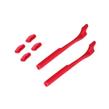 Imagem de Glintbay Kit de borracha para protetores de nariz e meias auriculares para óculos de sol Oakley Half Jacket 2.0/2.0 XL - Vermelho