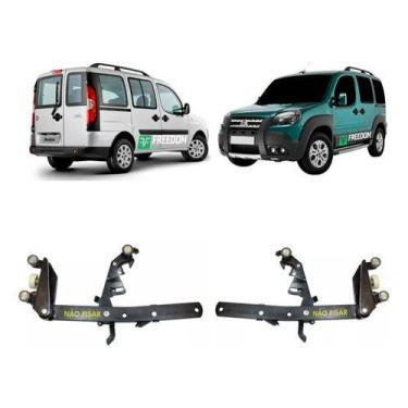 Imagem de Guia porta de correr fiat doblo 2002 a 2023 c/2 inferior esquerdo + di