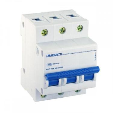 Imagem de Disjuntor Lorenzetti Din Tripolar Dld 25A B - LORENZETTI LEGRAND