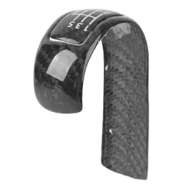 Imagem de Capa do Botão do Deslocamento de Engrenagem do Carro, Capa do Botão do Deslocamento de Engrenagem de Fibra de Carbono Interior Botão Alavanca do Deslocamento de Engrenagem