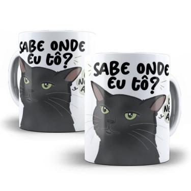 Imagem de Caneca Gato Frase Engraçada Meme Porcelana Personalizada 3 - Tio da Ca