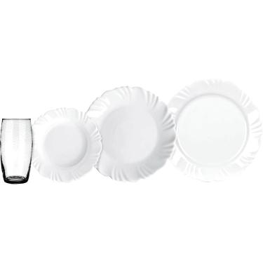 Imagem de Aparelho de Jantar 16 Peças Duralex Pétala com Copos 430ml