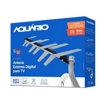 Imagem de Antena de TV Externa Digital Aquário DTV 1500