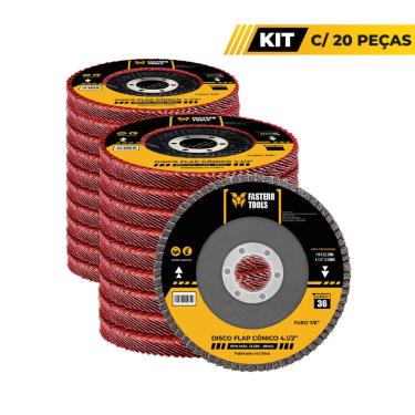 Imagem de Disco Flap 4.1/2 GR 36 Fasterr Com 20 Unidades