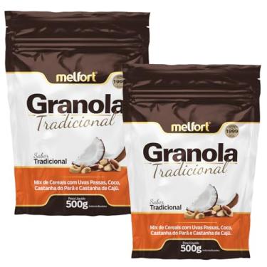Imagem de Granola Tradicional 1 Kg Mix De Cereais Com Uvas Passas, Coco, Castanha do Pará e Castanha de Cajú