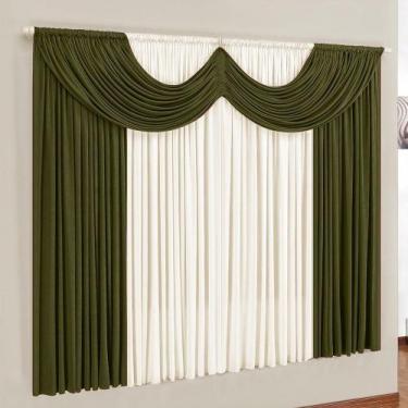 Imagem de Cortina Paris 2 Metros Para Varao Simples Em Malha Gel - Love Baby Enx