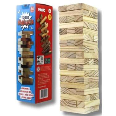 Imagem de Livro - Torre Maluca De Equilibrio 54 Blocos - MAGIC KIDS, 0, 8 x 28