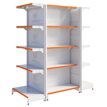 Imagem de Gôndola Fit Centro 2 Pontas 1 Inicial 1,70m Expositor De Mercadoria Am