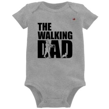 Imagem de Body Bebê The Walking Dad Paródia Meme - Foca na Moda, Cinza, M