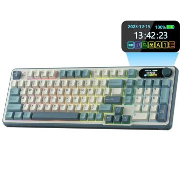 Imagem de Teclado mecânico RK ROYAL KLUDGE S98 com display inteligente de 98 teclas