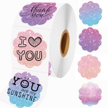 Imagem de Etiquetas Adesivas Térmicas Wonlabel - 500 Unidades (2x2cm) - Redondas