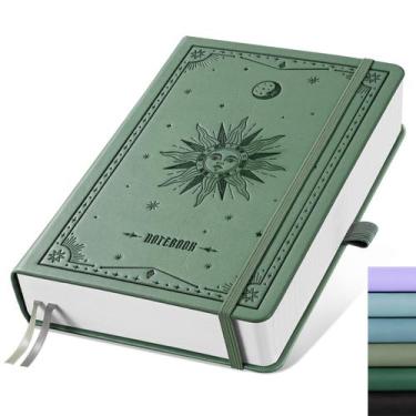 Imagem de Caderno EMSHOI Bullet Journal A5 - 320 Páginas, 100gsm, Capa Verde