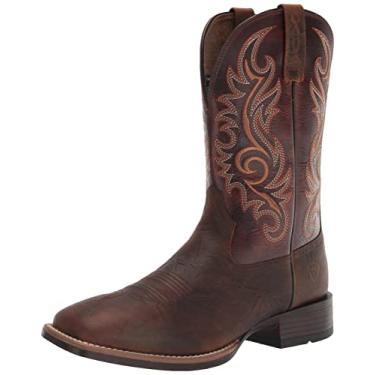 Imagem de ARIAT Bota masculina MNS Lasco Ultra Br Top Brrl BRN Western, Barra superior marrom/barril marrom, 11.5