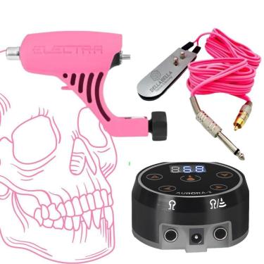 Imagem de Kit Trio Electra Pop Com Fonte Aurora Trio Tattoo Tatuagem